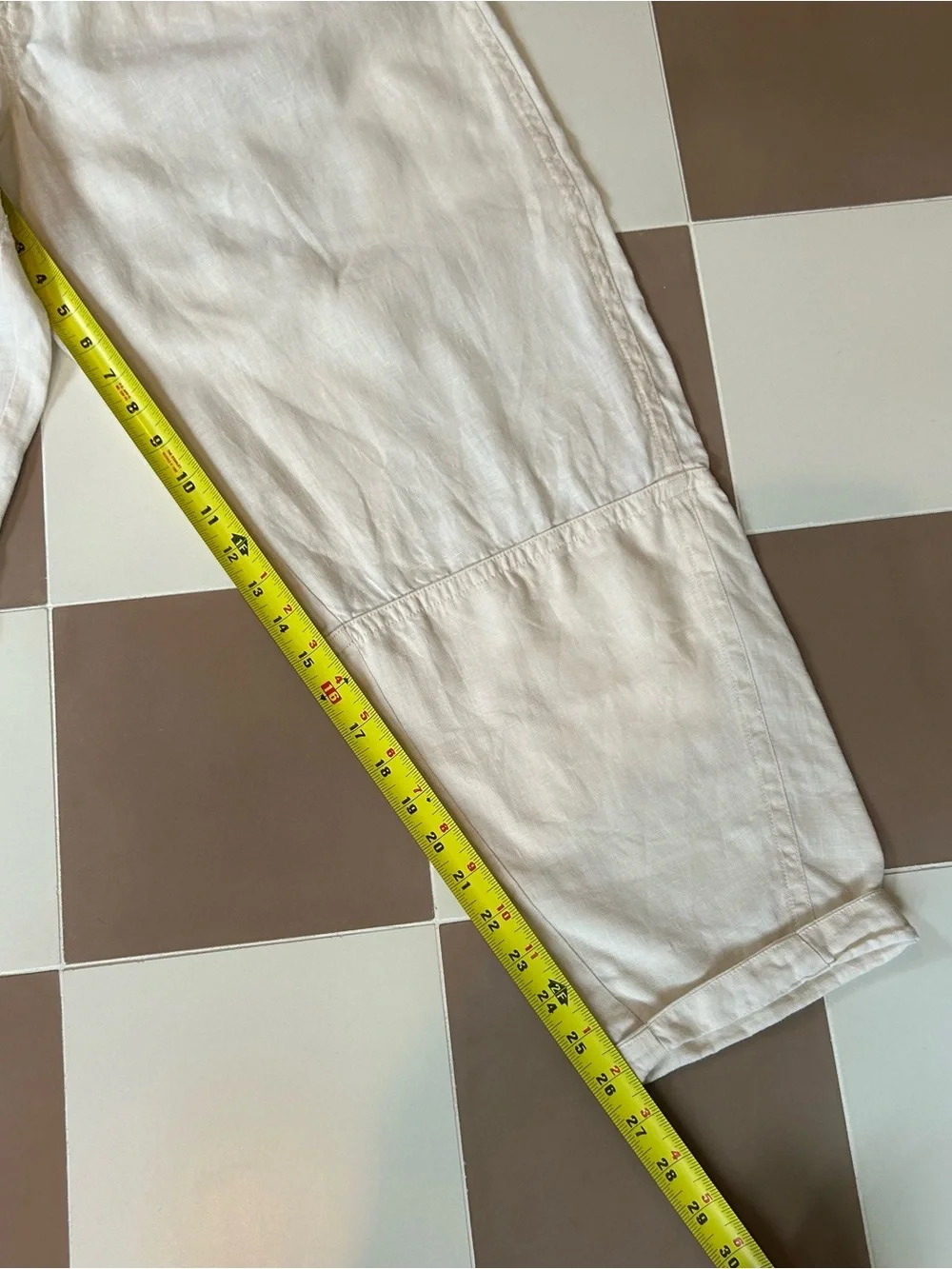 Everlane The Linen Pull-On Barrel Pant Natural Linen Size L